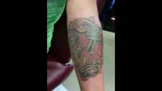 Cover up tattoo by Jeffrey Ziozios at Bay City Tattoos in Tampa Florida