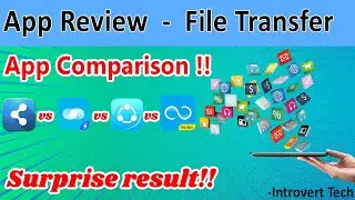 Best file sharing app for movie transfer | File transfer app comparision | A surprise result !!!