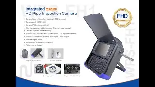 All in One FHD 1080p Compact Pipe Sewer Drain Tube Video Inspection Camera FH1
