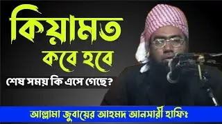 কিয়ামতের  ভয়ংকর আলামত | মন ছুঁয়ে যাওয়া বয়ান। আল্লামা জুবায়ের আহমদ আনসারী