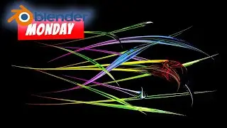 Animated Streaks rendered in Blender