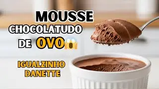 MOUSSE FIT de CHOCOLATE com OVO - cremoso, saudável e pronto em minutos