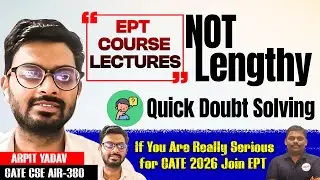 What is *Ideal* Institute For GATE Exam ? | For Crispy and Clear GATE Course  Join EPT #gateexam