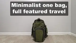 Jeremy vs. Packing for a trip! (minimalist one bag, full featured travel packing!)