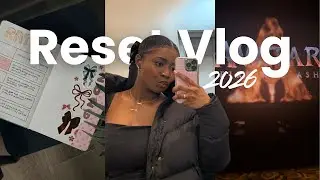 RESET VLOG WITH ME for 2026 ♡ new year new me, book journal, learning French whoas, filming content