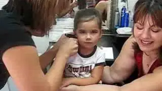 ears pierced OUCH 3 yrs old