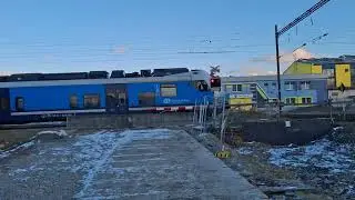 Železničn&iacute; přejezd P1129 Nemanick&aacute;, ČB (z Kněžsk&yacute;ch Dvorů)