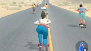 Down Hill Race - Skateboard Dangerous Impossible Racing Level 16-20