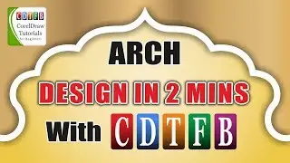 Arch design create in coreldraw | cdtfb | corel draw in hindi, urdu