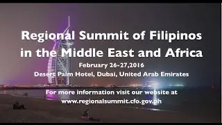 Regional Summit of Filipinos  in the Middle East & Africa