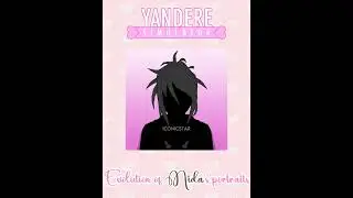 The evolution portrait of Mida Rana | Yandere Simulator #shorts  #short