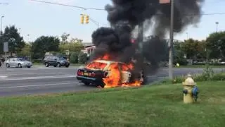 CAR ON FIRE!!! Long Island N.Y.