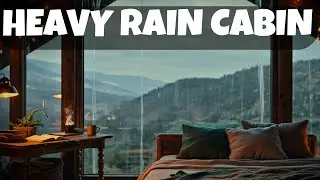 Cozy Rainstorm in a Remote Mountain Cabin | Sleep, Calm & Anxiety Relief