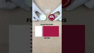 Qatar Flag Colours Mixing 😲 END RESULT🔥 #viral #art #shorts