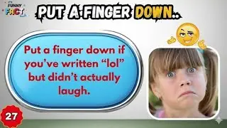 Put A Finger Down: Relatable Things We All Do 🤣 | Funny Game