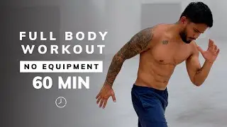 60 MIN FULL BODY WORKOUT at home - Full Body Cardio HIIT No Equipment