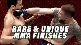 8 Minutes of Rare & Unique MMA Finishes