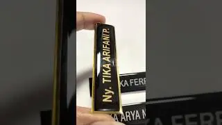 Name tag resin custom via order (085320302004) #nameplate #papannama #nametag #nama #akrilikcustom