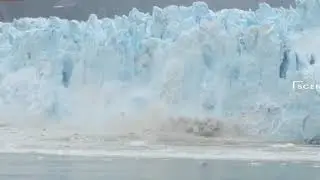 Huge glacier calving and danger glacier waves compilation 2018