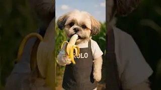 🍌 🐶 #shihtzulover #cutedog #newcontentcreator