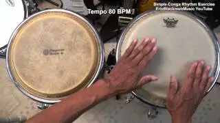 How To Play An Easy Conga Rhythm Exercise EEMusicLIVE Congas Hand Drums