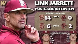 FSU Baseball | Link Jarrett postgame press conference | Florida State sweeps Boston College #FSU