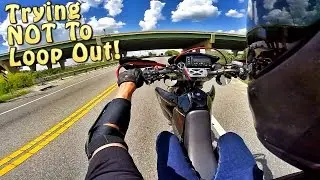Supermoto Adventures | Scraping Licence Plate!? Wheelie Practice!