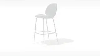 Best Top Rated Grey Velvet Modern Bar Stool With Back