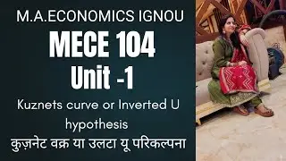 MECE 104|Kuznets curve or Inverted U hypothesis by SHIVANGI BHATT @SHIVclasseseconomics 