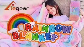 Elegear Soft Throw Blanket Rainbow Pink AMAZON