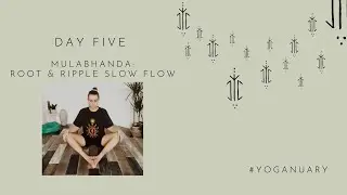 Day 5 Yoganuary : 15 Min Mulabhanda Meditation | Root & Ripple Slow Flow