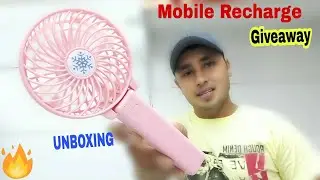 Handy Mini Fan Unboxing|Rechargeable Fan Review , mini table fable from best handy fan, #trending