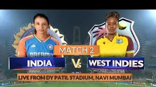 IND-W V/S WI-W(✌️) Second T20I Match of 2024 | DY PATIL Stadium | Navi Mumbai | 17 December 2024