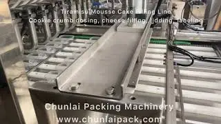 Automatic cheesecake tiramisu mousse filling production line