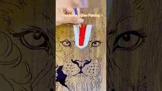 Narshimha ji Glass Painting || #shorts #short #viral #glasspainting @CreativeAmour