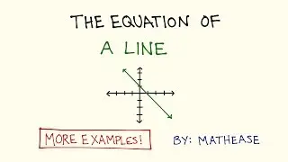 The Equation of  Line in the Plane: Example Problems