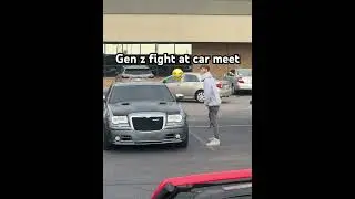 Wannabe wyn fights at car show #cars #carshow #fight #mustang #srt #300 #viral #cartok #fighting