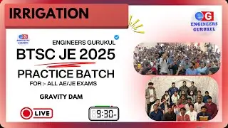 LECT-02| Irrigation Engg | BTSC JE 2025 | SSC JE | RRB JE #btscje #sscje