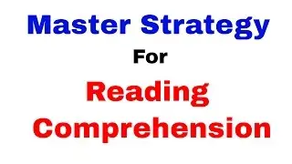 Master Strategy for Reading Comprehension [Recommended] [In Hindi]