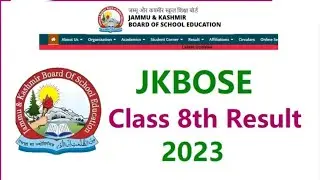 Jkbose 8th class result out pdf