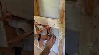 Installing pex A stub outs #plumbing #asmr #bathroomremodel #asmrvideo #bathroomremodeling