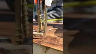 How to screw down treated wood deck boards on a deck project #diy #construction #homeimprovement