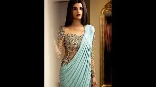 LATEST PARTY WEAR DESIGNER SAREES 2019 | Saree gown design for Wedding 2018 | trending spot