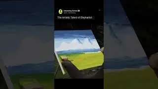 This Elephant Can Paint! #viral #shorts #animals #art #science #amazing