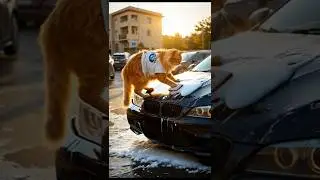 मेहनती बिल्ली की कहानी | historia de un gato trabajador | hardworking cat story #hardworkpaysoff