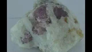 Pink color Sapphirine specimen on mother rock