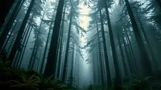 Misty Forest Ambience 🌲 Deep Sleep ASMR