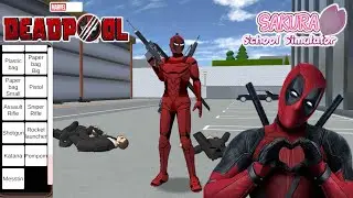 UPDATE KARAKTER SAKURA SCHOOL SIMULATOR - NEW DEADPOOL - #sakuraschoolsimulator #anakesde
