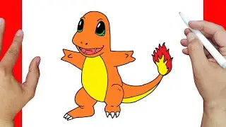 como dibujar a charmander | Dibujos f&aacute;ciles
