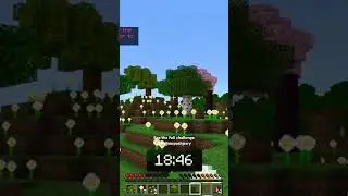 Branching Out - All Overworld trees + grown #minecraftshorts #minecraftchallenge #minecraftspeedrun